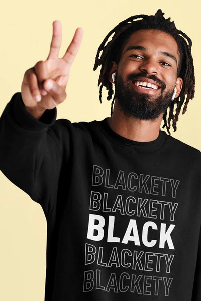 Blackety Black Unisex Sweatshirt